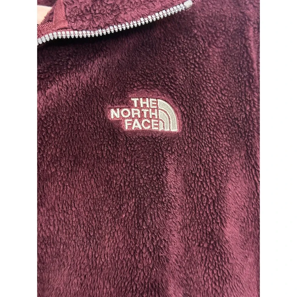 The North Face Maroon Osito Full Zip Jacket Women's Size‎ XXL